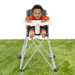 High Chairs & Booster Seats|Starting Solids*Bright Starts Pop 'N Dine High Chair Grey
