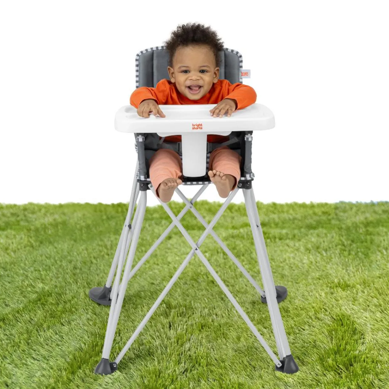 High Chairs & Booster Seats|Starting Solids*Bright Starts Pop 'N Dine High Chair Grey