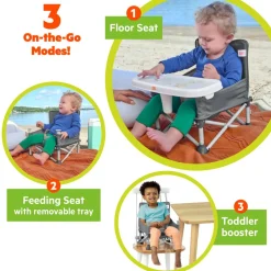 Family Outdoor Essentials|High Chairs & Booster Seats*Bright Starts Pop 'N Sit Portable Booster Seat