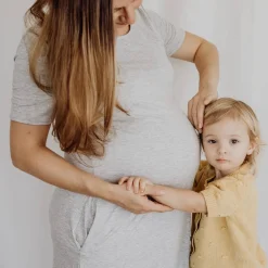 Gifts For Mum|Lounge Wear*Bubba Bump Labour, Delivery & Nursing Gown Black