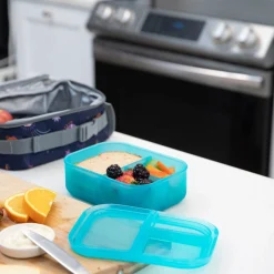 Lunchboxes, Snackboxes & Snack Bags|Lunch Boxes, Snack Boxes & Insulated Bags*Bumkins Bento Box 3 Section - Jelly Silicone - Clearance