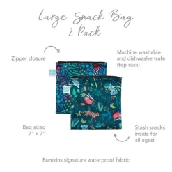 Lunchboxes, Snackboxes & Snack Bags*Bumkins Large Snack Bag 2pk