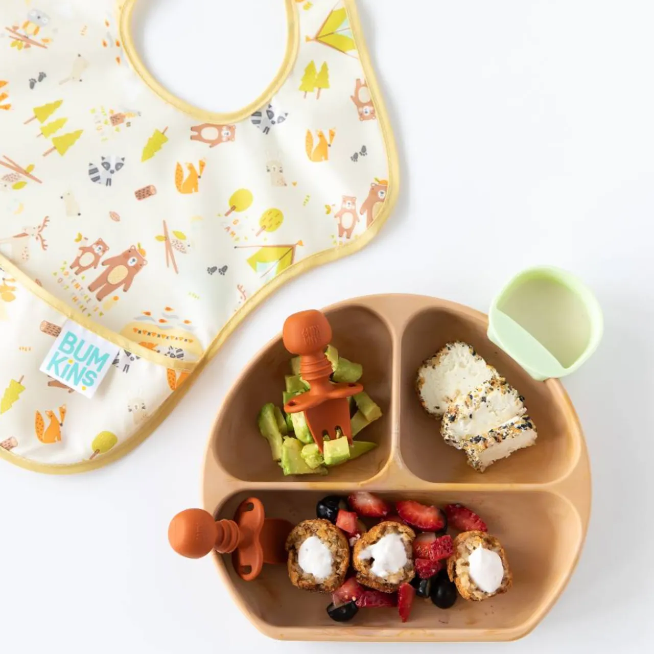 Lunchbox Accessories|Bowls, Plates & Cutlery*Bumkins Little Dippers Round 3pk Taffy Grey