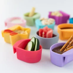 Lunchbox Accessories|Bowls, Plates & Cutlery*Bumkins Little Dippers Round 3pk Taffy Grey