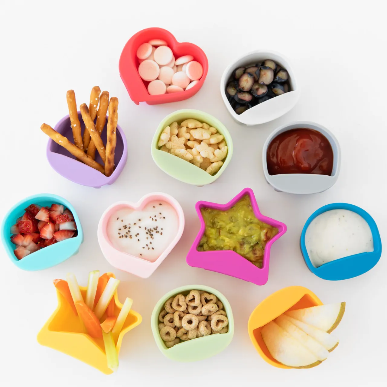 Lunchbox Accessories|Bowls, Plates & Cutlery*Bumkins Little Dippers Round 3pk Taffy Grey