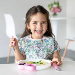 Bowls, Plates & Cutlery*Bumkins Silicone Grip Dish - Sanrio Hello Kitty