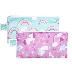 Lunchboxes, Snackboxes & Snack Bags*Bumkins Small Snack Bag 2pk - Discontinued Designs