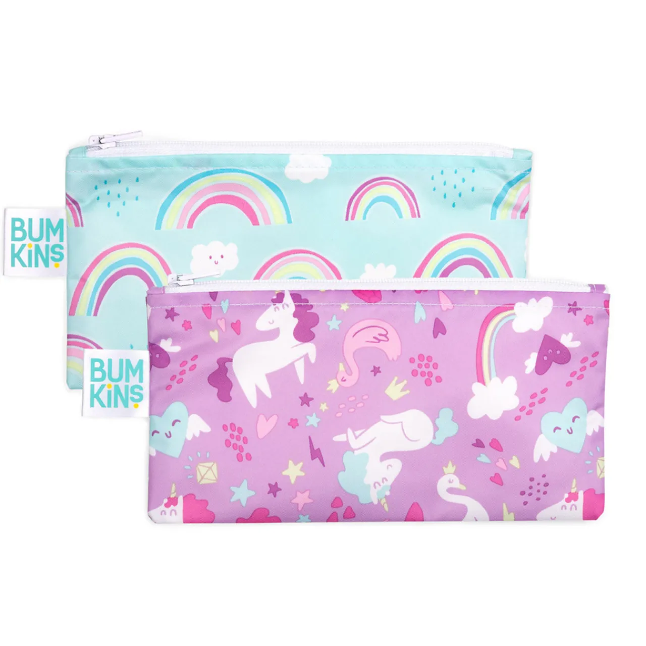 Lunchboxes, Snackboxes & Snack Bags*Bumkins Small Snack Bag 2pk - Discontinued Designs
