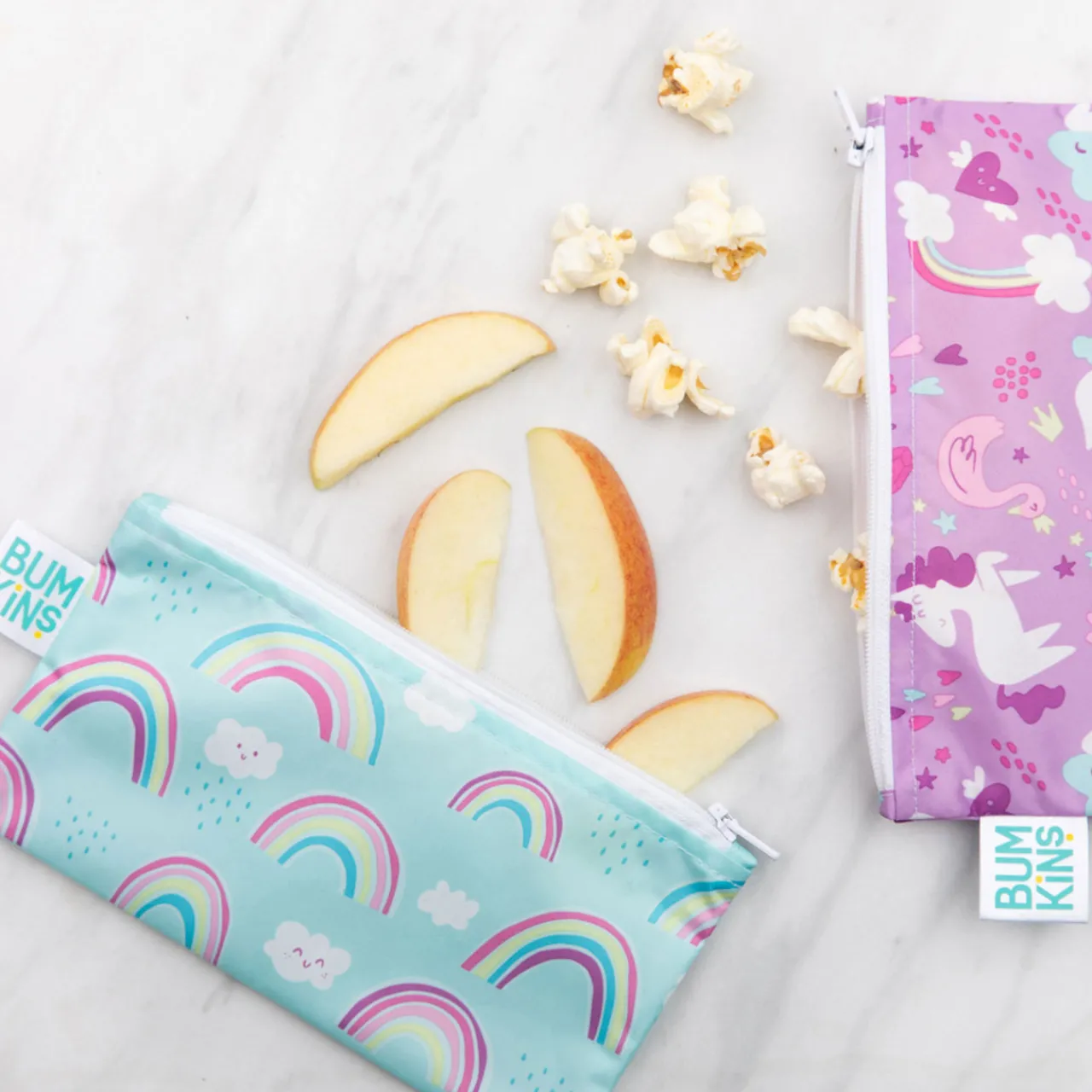 Lunchboxes, Snackboxes & Snack Bags*Bumkins Small Snack Bag 2pk - Discontinued Designs