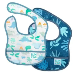 Bibs & Burp Cloths|Starting Solids*Bumkins Starter Bib 2pk