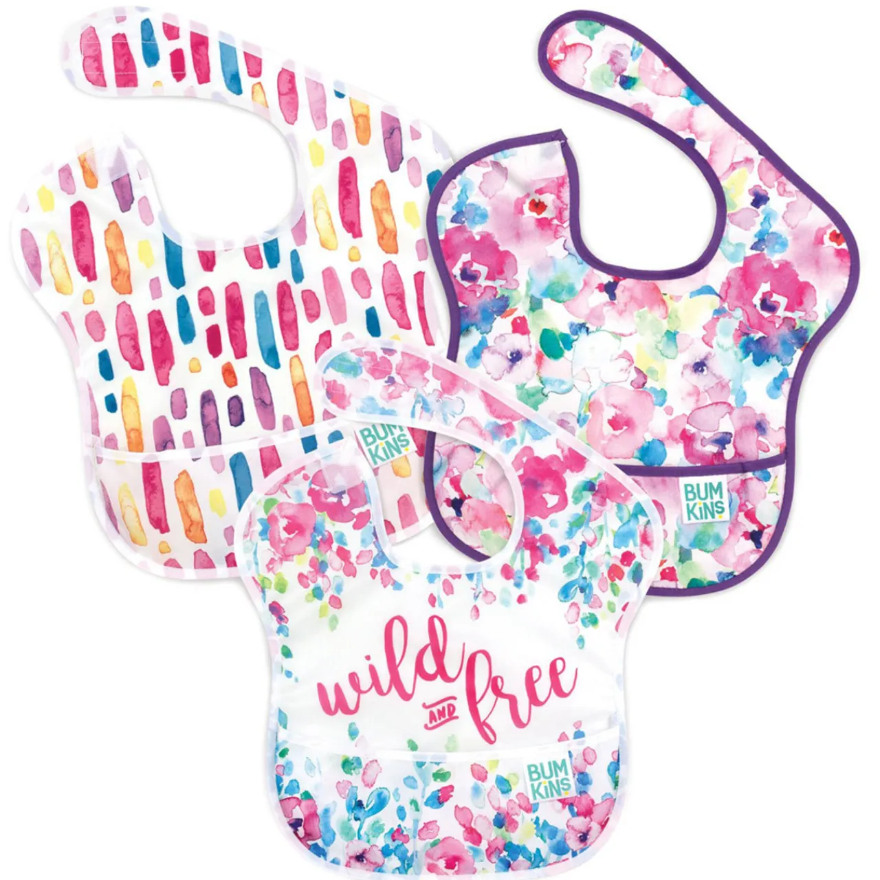 Bibs & Burp Cloths|Starting Solids*Bumkins Waterproof SuperBib 3pk - Discontinued Designs