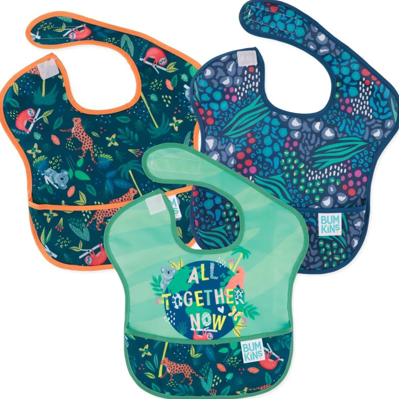 Bibs & Burp Cloths|Starting Solids*Bumkins Waterproof SuperBib 3pk - Discontinued Designs