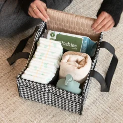 Nappy Caddies & Storage|Change Tables, Mats & Baskets*Bunnie Caddie Mini - Houndstooth