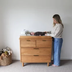 Change Tables, Mats & Baskets*Cariboo George Change Tray Natual Oak