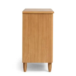 Change Tables, Mats & Baskets*Cariboo George Dresser Natural Oak/Brass Pulls