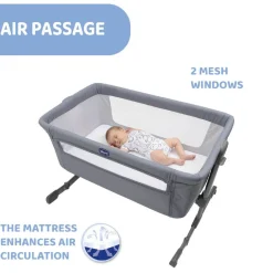 Bassinets & Co-Sleepers*Chicco Next2Me Essential Bassinet Stone