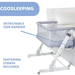 Bassinets & Co-Sleepers*Chicco Next2Me Pop Up Crib Grey Mist