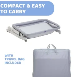 Bassinets & Co-Sleepers*Chicco Next2Me Pop Up Crib Grey Mist