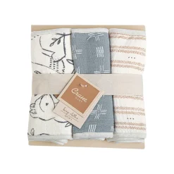 Bibs & Burp Cloths*Crane Baby Burp Cloths - 3 Pack