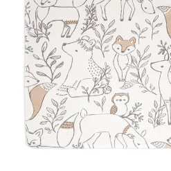 Cot Sheets*Crane Baby Cot Fitted Sheet - Ezra Collection - 132 x 71cm Ezra Woodland