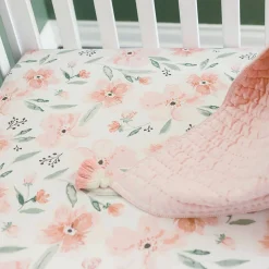 Cot Sheets*Crane Baby Cot Fitted Sheet - Parker Collection - 132 x 71cm Parker Floral