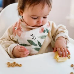 Bibs & Burp Cloths|Starting Solids*Crane Baby Muslin Bandana Bib 3pk