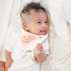 Bibs & Burp Cloths|Starting Solids*Crane Baby Muslin Bandana Bib 3pk