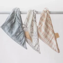 Bibs & Burp Cloths|Starting Solids*Crane Baby Muslin Bandana Bib 3pk