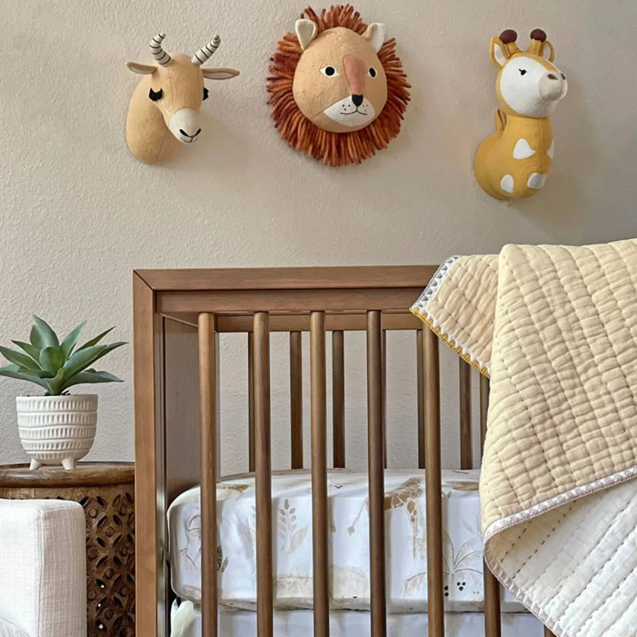 Wall & Hanging Decor*Crane Baby Plush Head Wall Decor - Kendi - Antelope