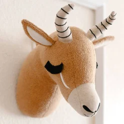 Wall & Hanging Decor*Crane Baby Plush Head Wall Decor - Kendi - Antelope