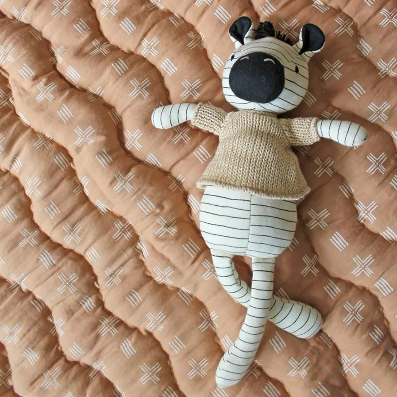 Comforters & Soft Toys*Crane Baby Plush Toy - Kendi - Zulu Zebra - Clearance