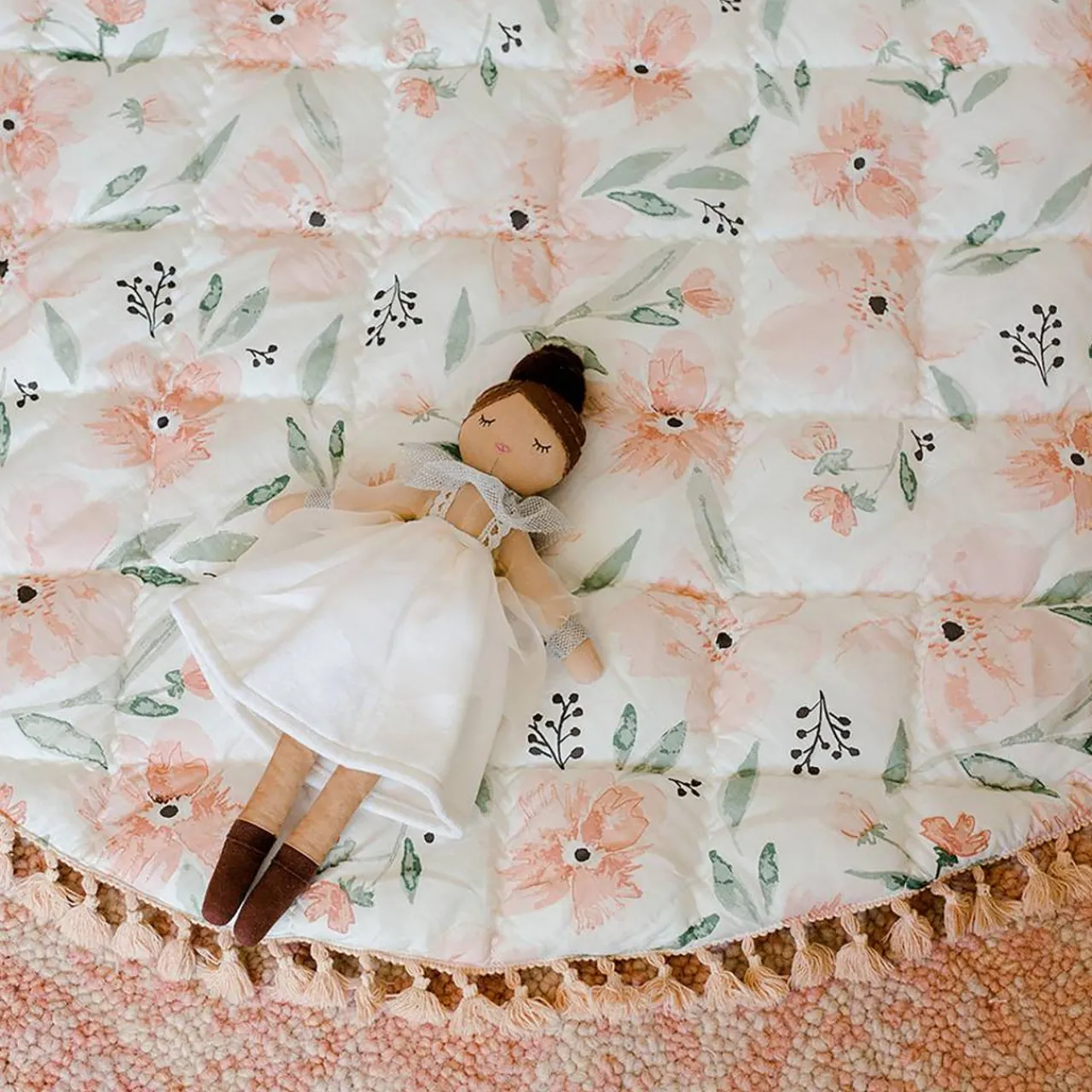 Rugs & Play Mats*Crane Baby Reversible Quilted Playmat - Parker