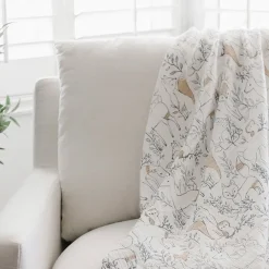 Muslin Swaddles*Crane Baby Single Swaddle