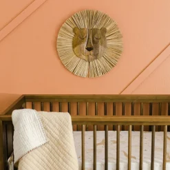 Wall & Hanging Decor*Crane Baby Wooden Lion Wall Decor - 1pc
