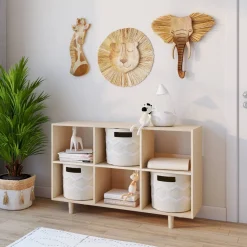 Wall & Hanging Decor*Crane Baby Wooden Lion Wall Decor - 1pc