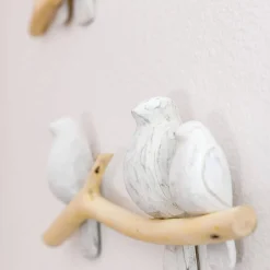 Wall & Hanging Decor*Crane Baby Wooden Perch Wall Decor - 2pc