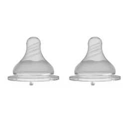 Bottles & Teats*Crane Baby Crane Silicone Wide Neck Teat - 2 pack