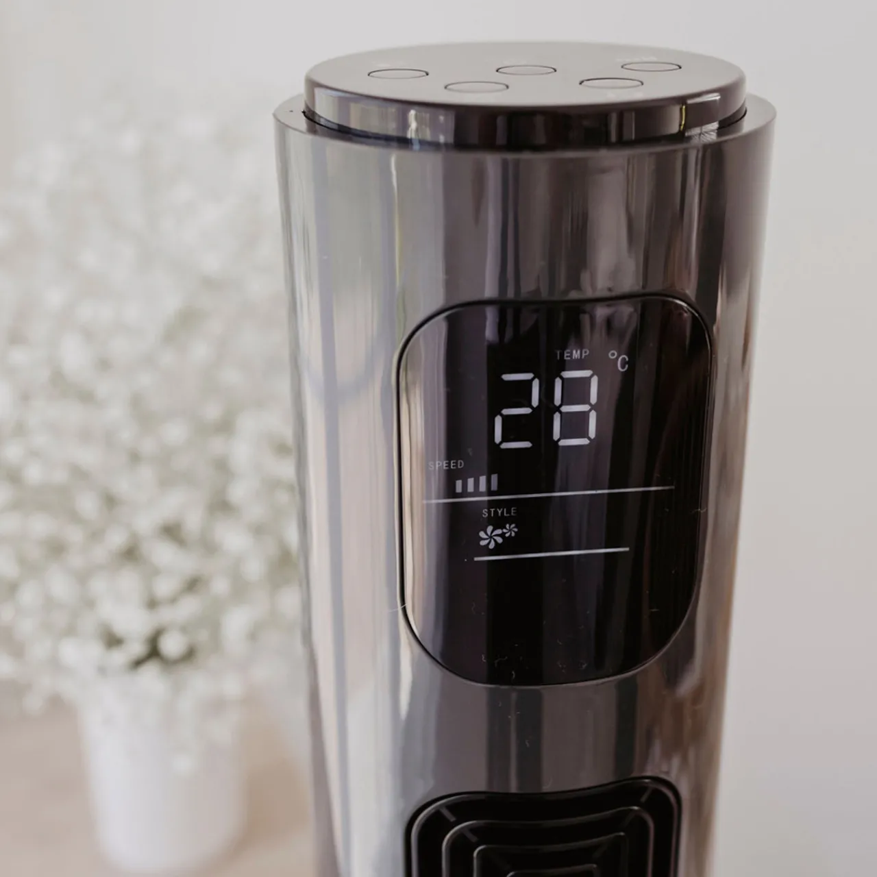 Humidifiers & Accessories|Humidifiers & Accessories*Crane Tower Fan and Air Circulator (116 cm) - Charcoal