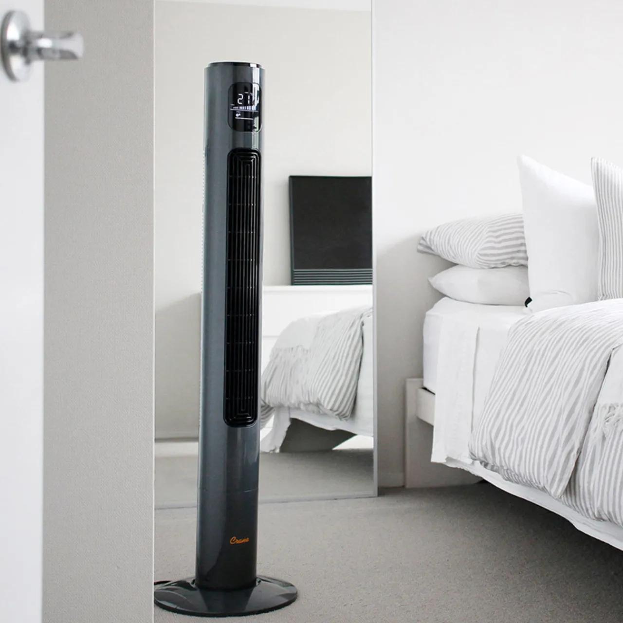 Humidifiers & Accessories|Humidifiers & Accessories*Crane Tower Fan and Air Circulator (116 cm) - Charcoal