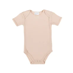 Bodysuits & Singlets|Merino Clothing & Sleepwear*The Sleep Store Deluxe Merino Rib Short-Sleeve Bodysuit Almond