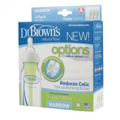 Bottles & Teats*Dr Browns Options Baby Bottle - Narrow Neck 3 pack