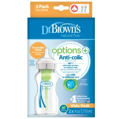 Bottles & Teats*Dr Browns Options+ Baby Bottle - Wide Neck 2 pack