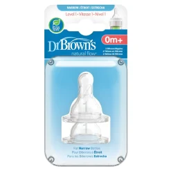 Bottles & Teats*Dr Browns Standard (Narrow) Silicone Teats 2 pack