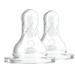 Bottles & Teats*Dr Browns Standard (Narrow) Silicone Teats 2 pack