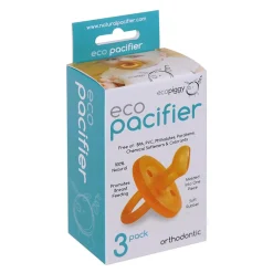 Dummies & Accessories*Ecopiggy ecoPacifier Dummy - Orthodontic - 3 pack - Clearance Natural