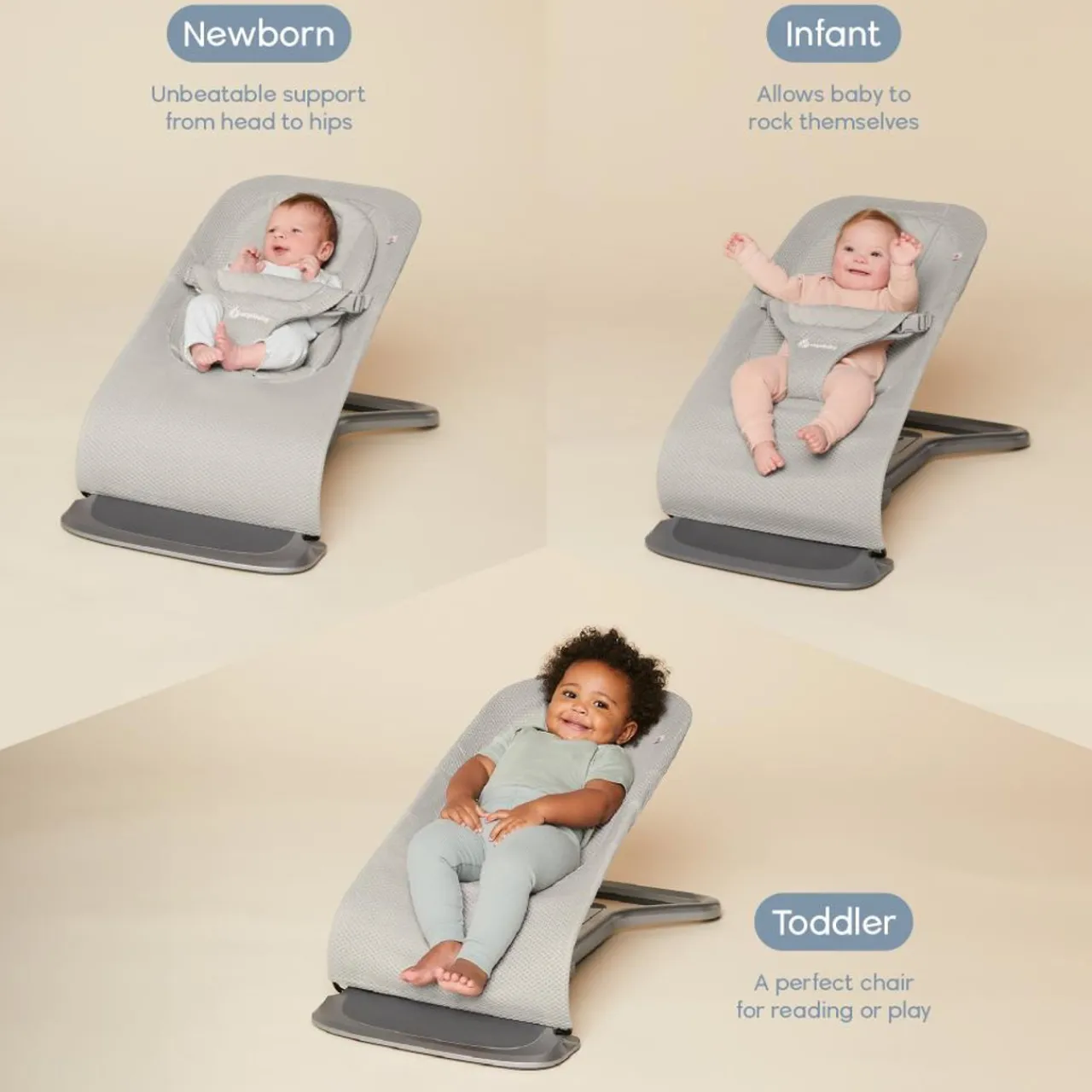 Bouncers & Baby Swings*Ergobaby Evolve 3 in 1 Mesh Bouncer