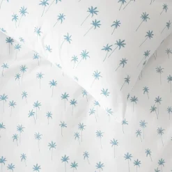 Big Bed Sheets|Pillows & Pillowcases*Squiggles Fitted Sheet & Pillowcase Set - Palms