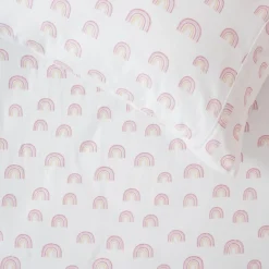 Big Bed Sheets|Pillows & Pillowcases*Squiggles Fitted Sheet & Pillowcase Set - Rainbow Magic