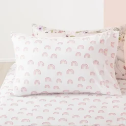 Big Bed Sheets|Pillows & Pillowcases*Squiggles Fitted Sheet & Pillowcase Set - Rainbow Magic