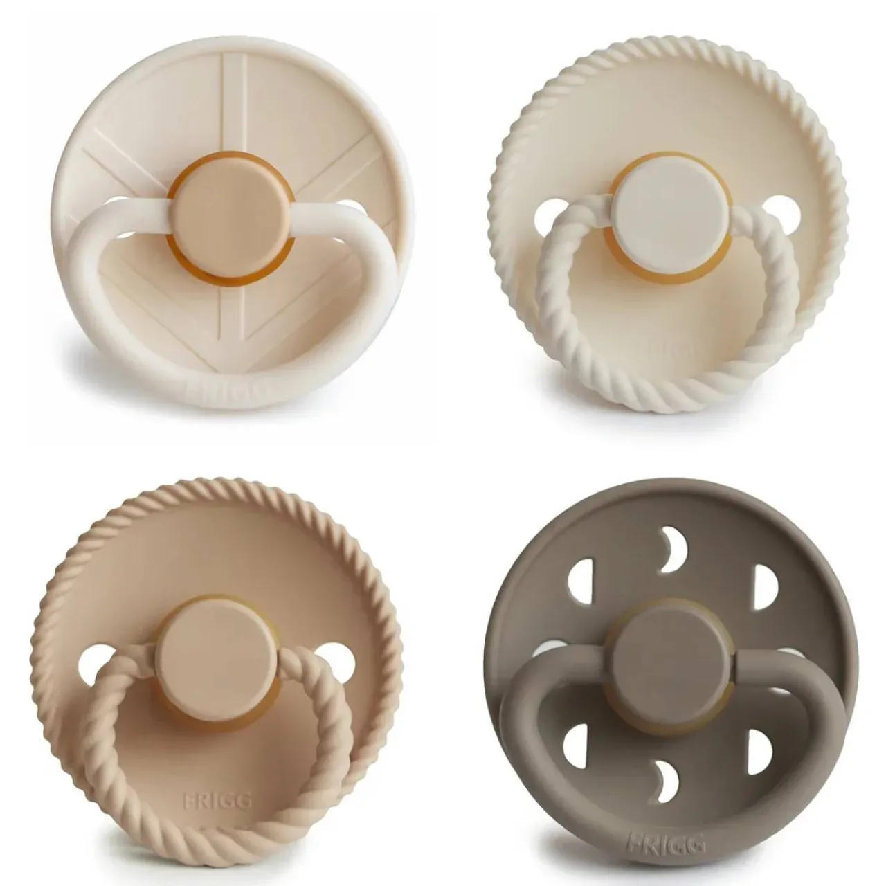 Dummies & Accessories*FRIGG Round Latex Pacifiers 4pk